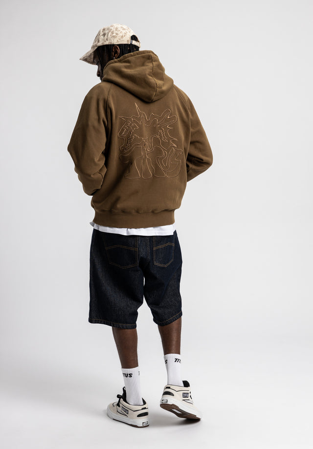 titus-spider-hoodie-regular-fit-mit-r-cken-stick image 5