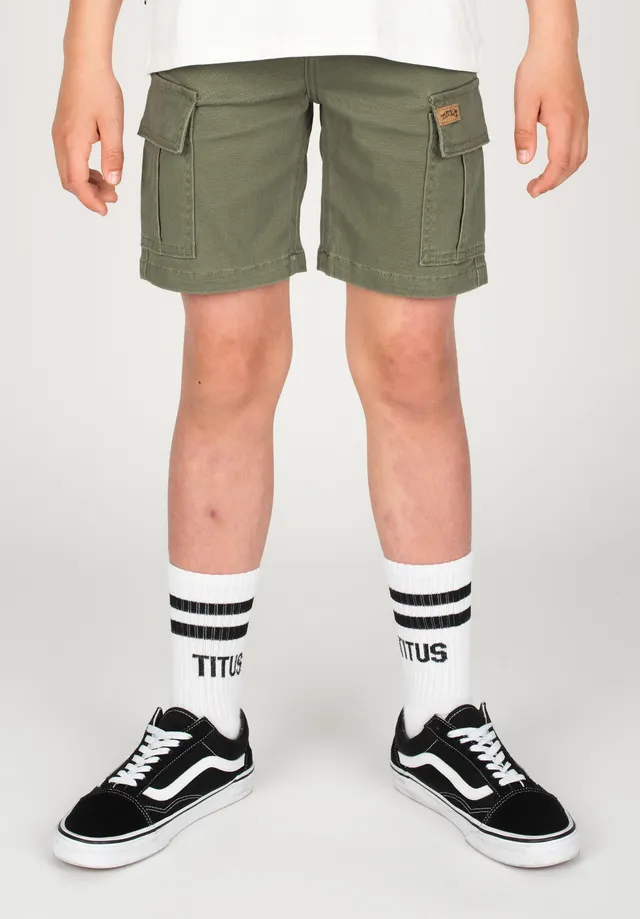titus-twill-cargo-kids-shorts-schmal image 1