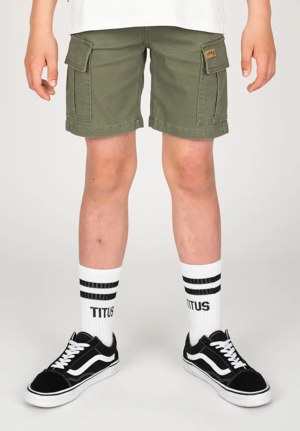 titus-twill-cargo-kids-shorts-schmal image 1