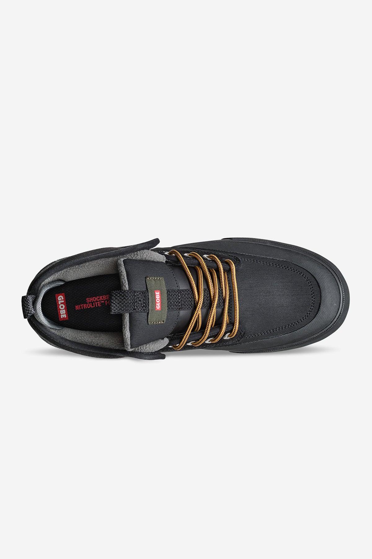 globe-motley-mid-winter-skateschuhe-black-gunmetal-trek image 2