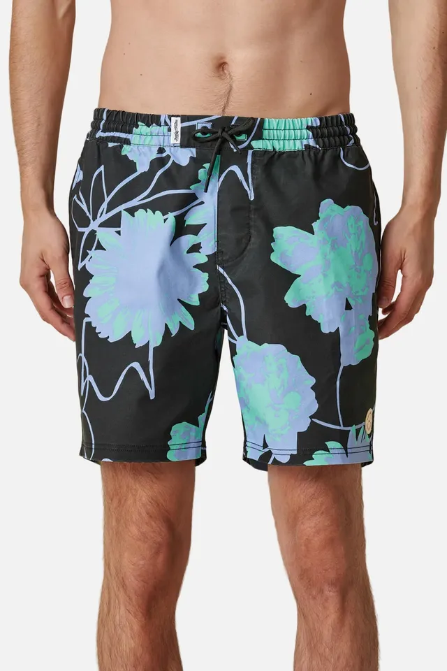 globe-dreamin-wild-poolshort-black-badeshorts image 1