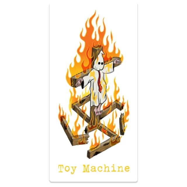 toy-machine-charred-cross-sticker-6-x-3 image 1