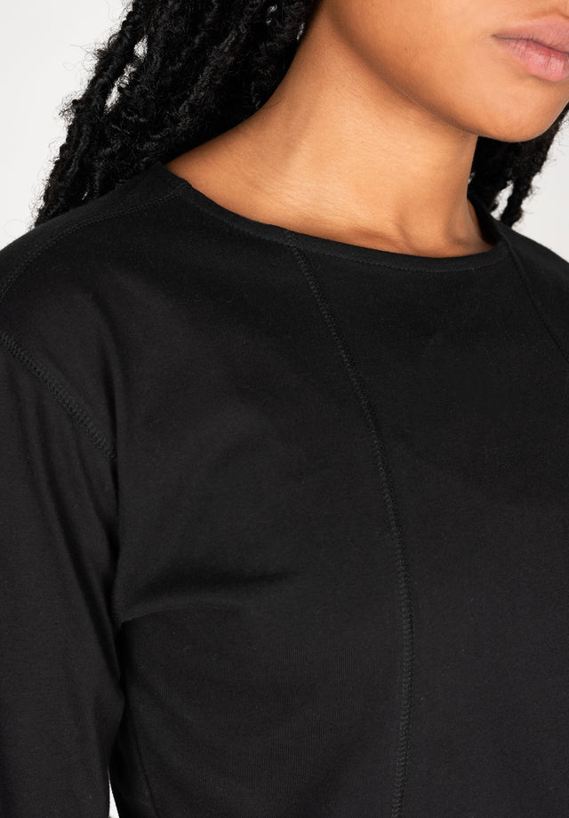 titus-yva-cropped-longsleeve-gerippt-batik-schwarz image 5