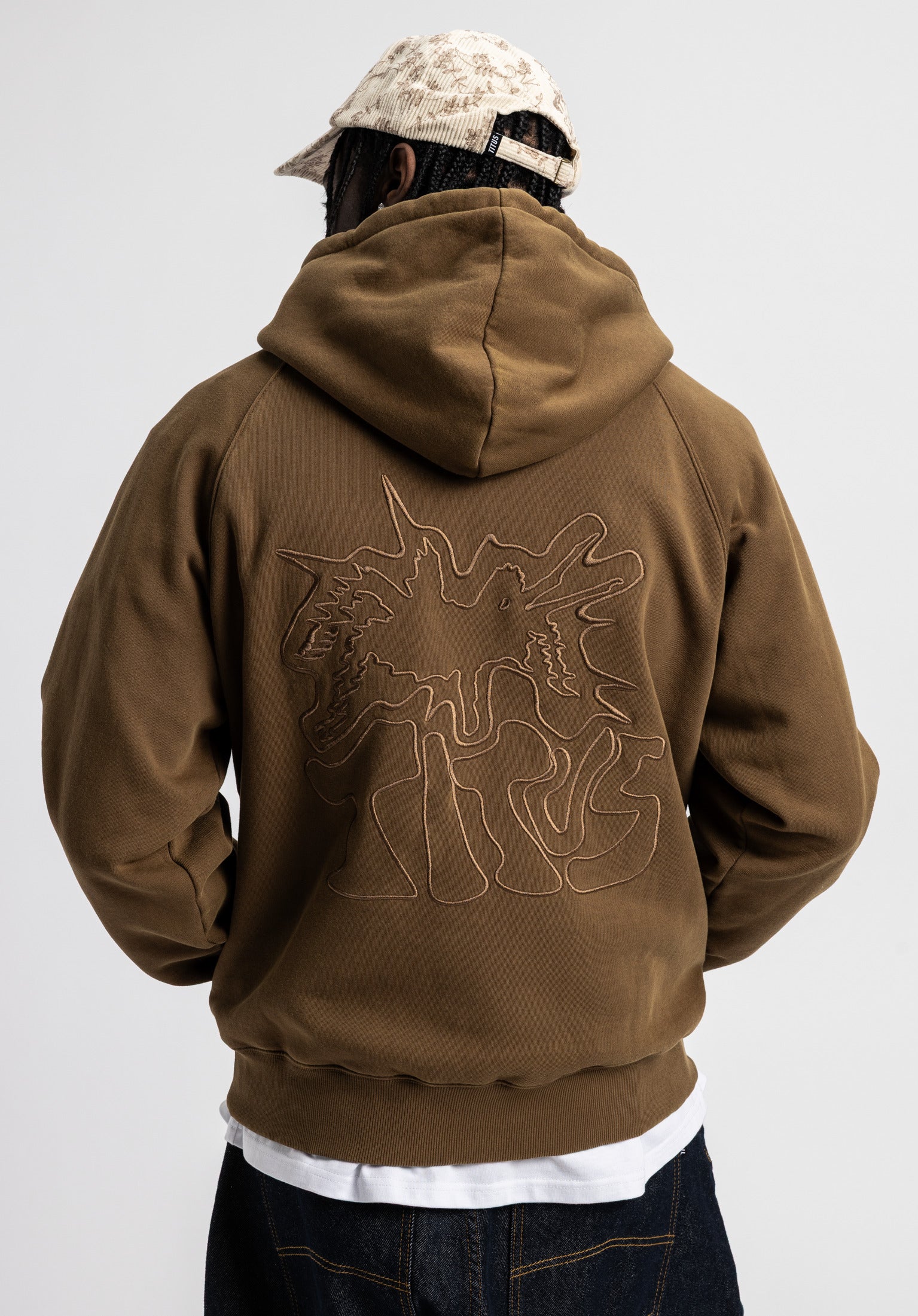 titus-spider-hoodie-regular-fit-mit-r-cken-stick image 1