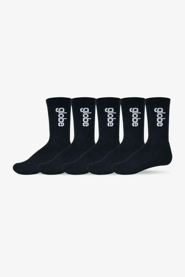 globe-o-g-vert-logo-hi-sock-5-pack-crew-socken-schwarz image 1
