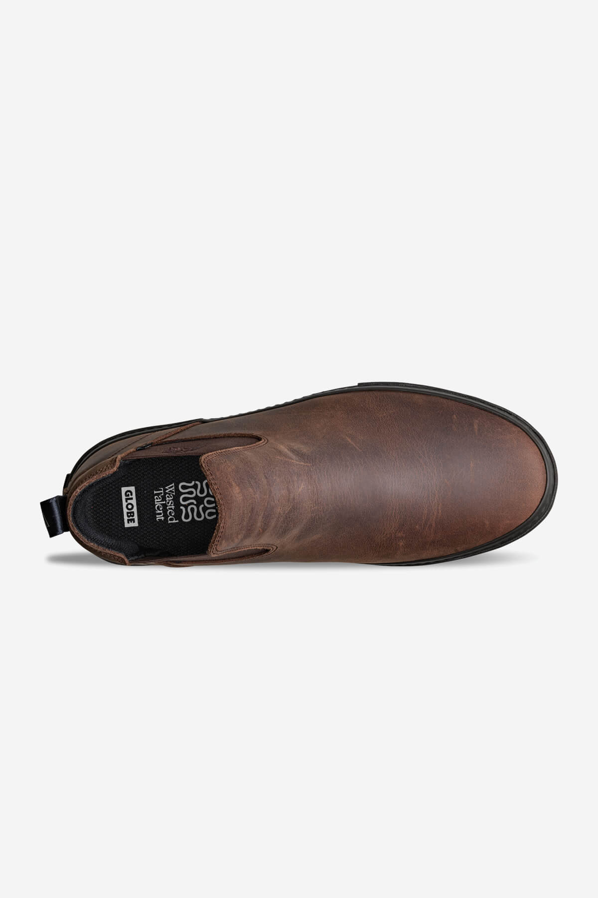 globe-dover-ii-dark-brown-wasted-talent-slip-on-skateschuhe-aus-leder image 2
