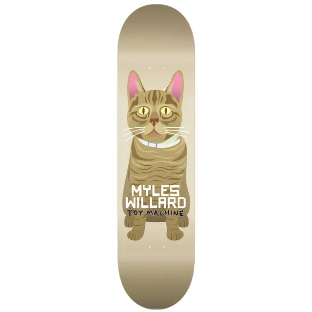 toy-machine-myles-willard-cat-skateboard-deck-8-13 image 1