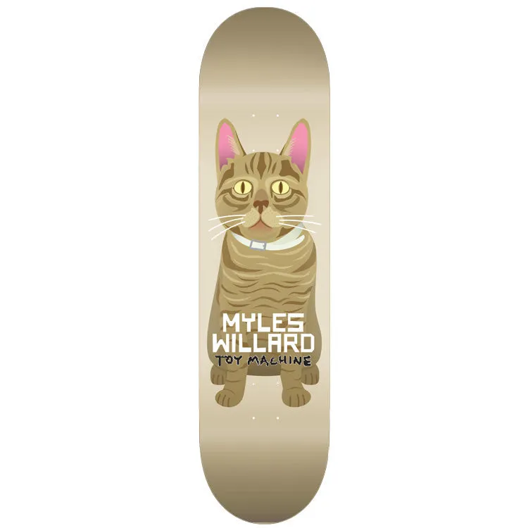 toy-machine-myles-willard-cat-skateboard-deck-8-13 image 1