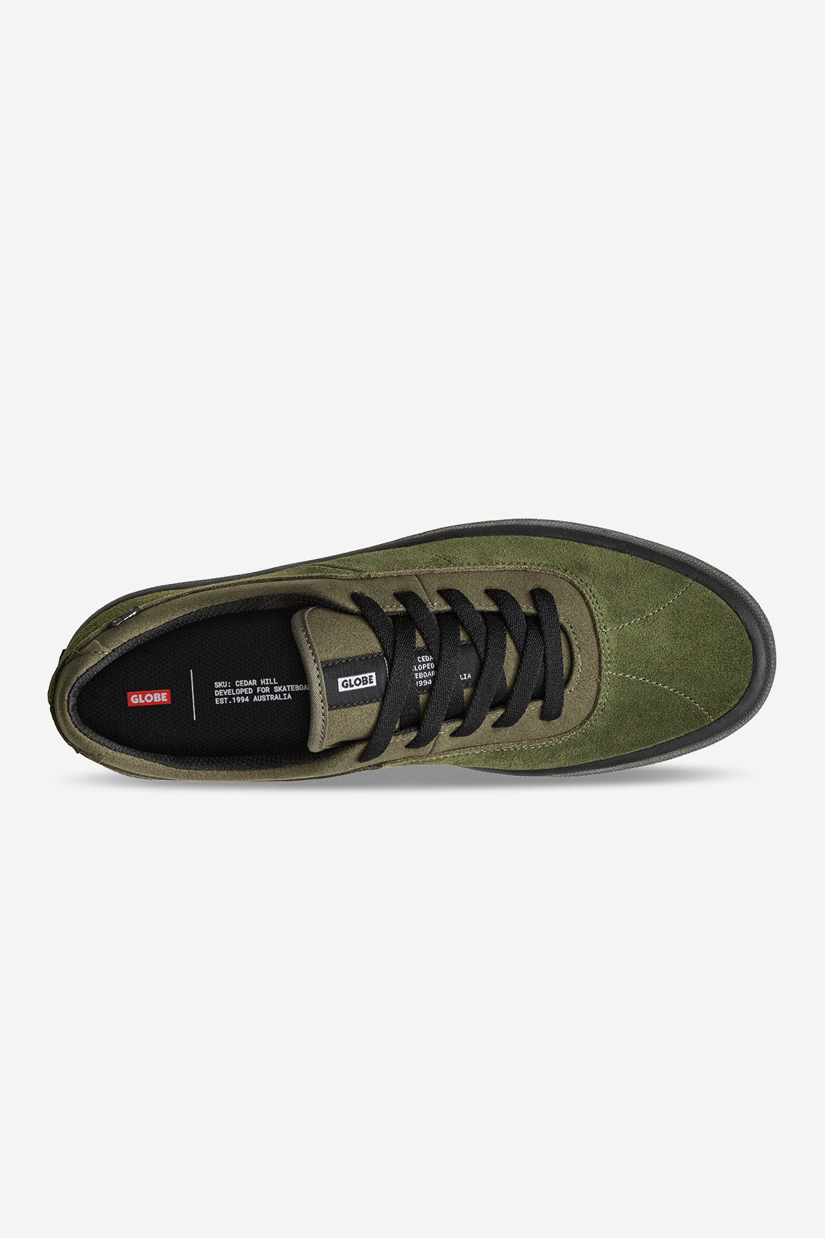 globe-melbek-olive-black-skateschuh-suede image 3
