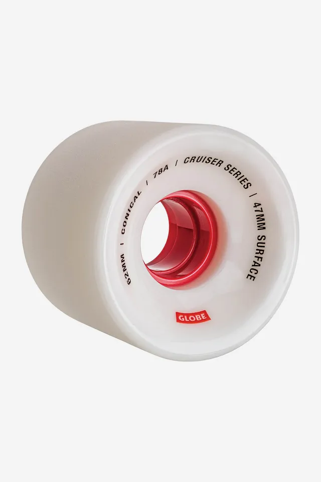 globe-conical-cruiser-rollen-62mm-white-red-78a-4er-pack image 1