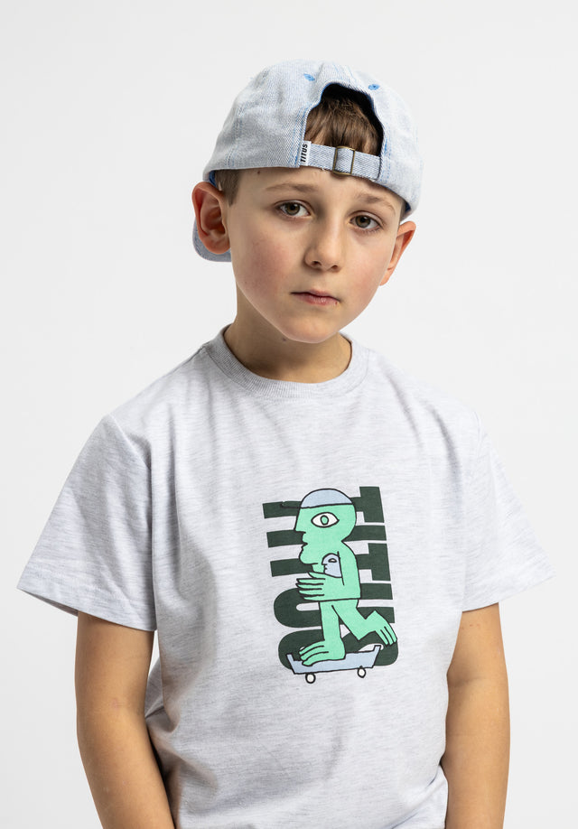 titus-nice-dude-kids-t-shirt-lightheathergrey-f-r-kinder image 2