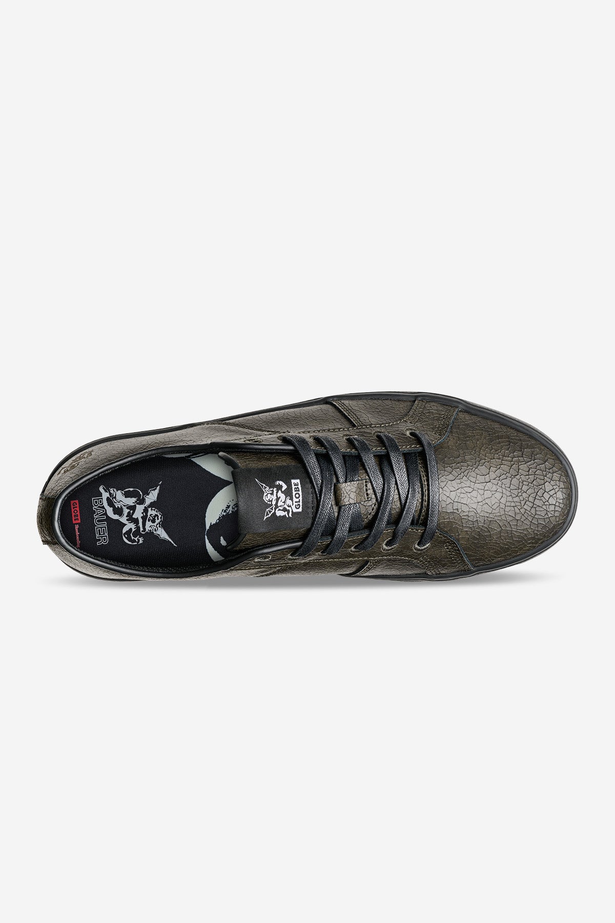 globe-surplus-low-skate-schuh-black-distress-bauer image 5