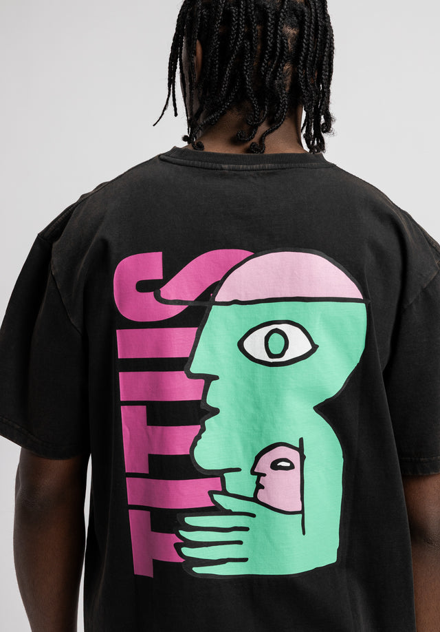 titus-nice-dude-t-shirt-herren-blackfaded image 3