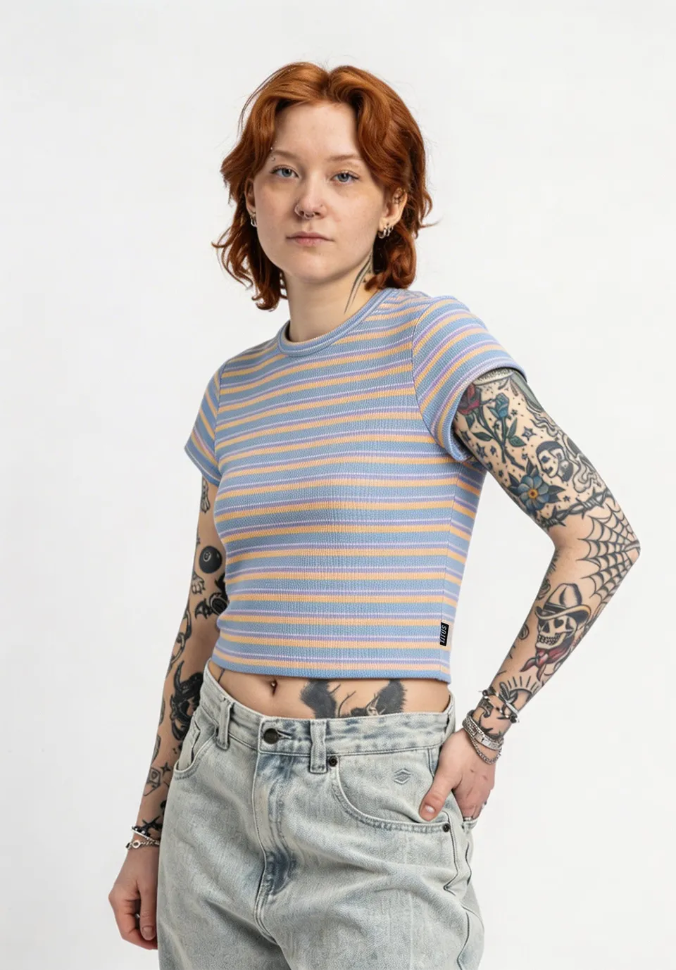 titus-simay-babytee-rippstoff-streifen image 1