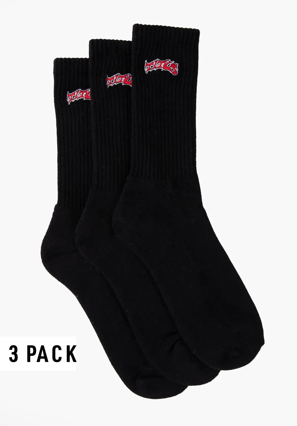 titus-classic-logo-socken-3er-pack-crew-wei-black image 1