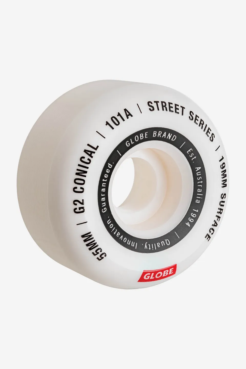 globe-g2-conical-street-rollen-53mm-white-essential image 1
