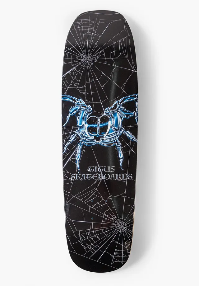 titus-chrome-spider-skateboard-deck-7-ply-maple-pool-shape image 1
