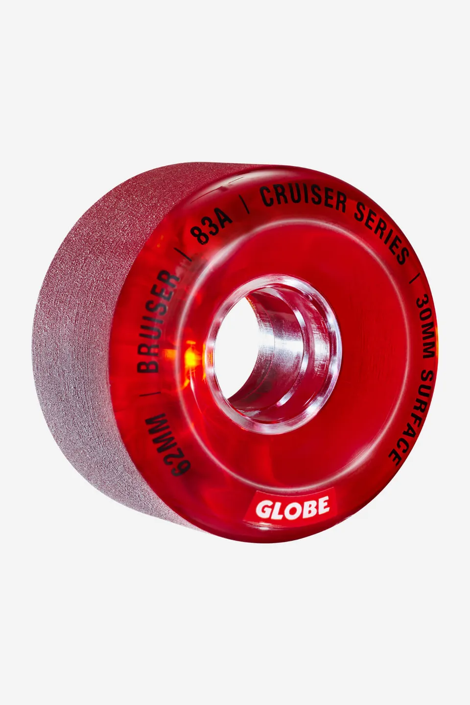 globe-bruiser-cruiser-rollen-62mm-clear-red-83a-4er-pack image 1