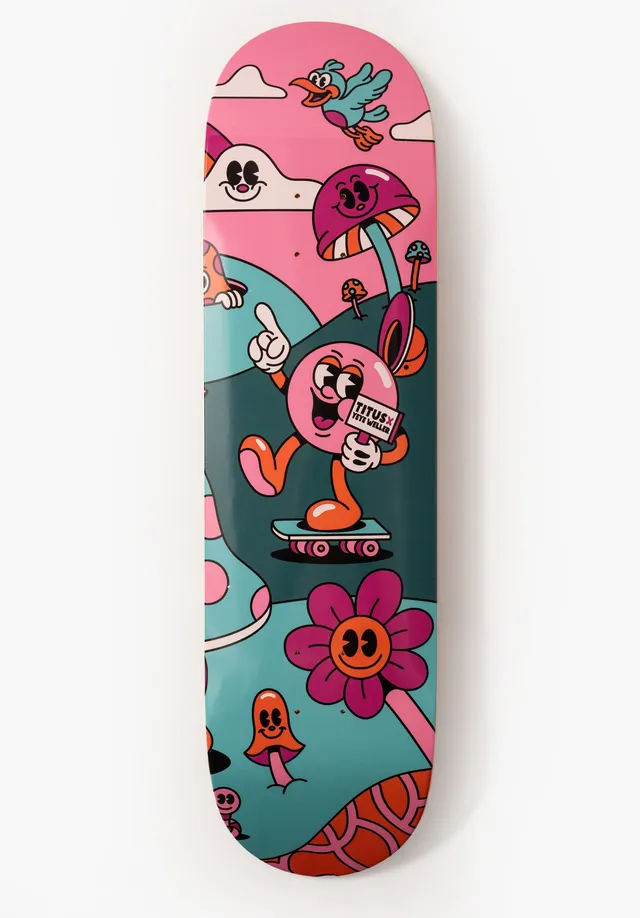 titus-x-yeye-weller-artist-series-skateboard-deck-popsicle image 1