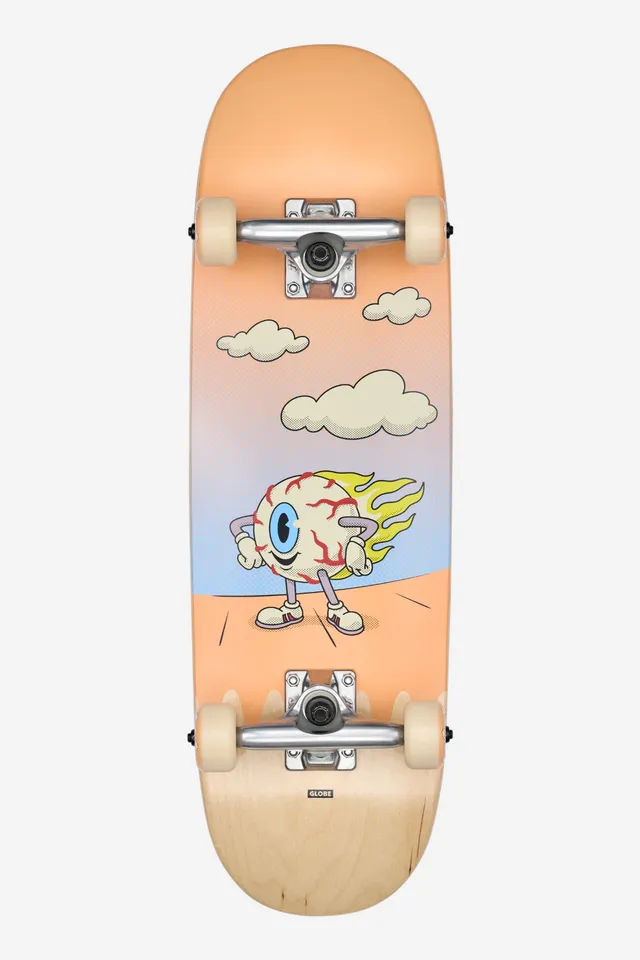 globe-kids-grip-95-mini-7-9-komplett-skateboard-wide-flaming-eye image 1