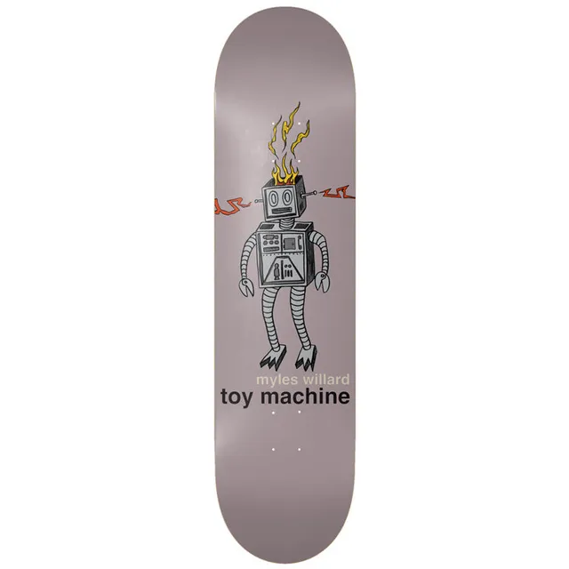 toy-machine-myles-willard-robot-fire-skateboard-deck-8-25 image 1
