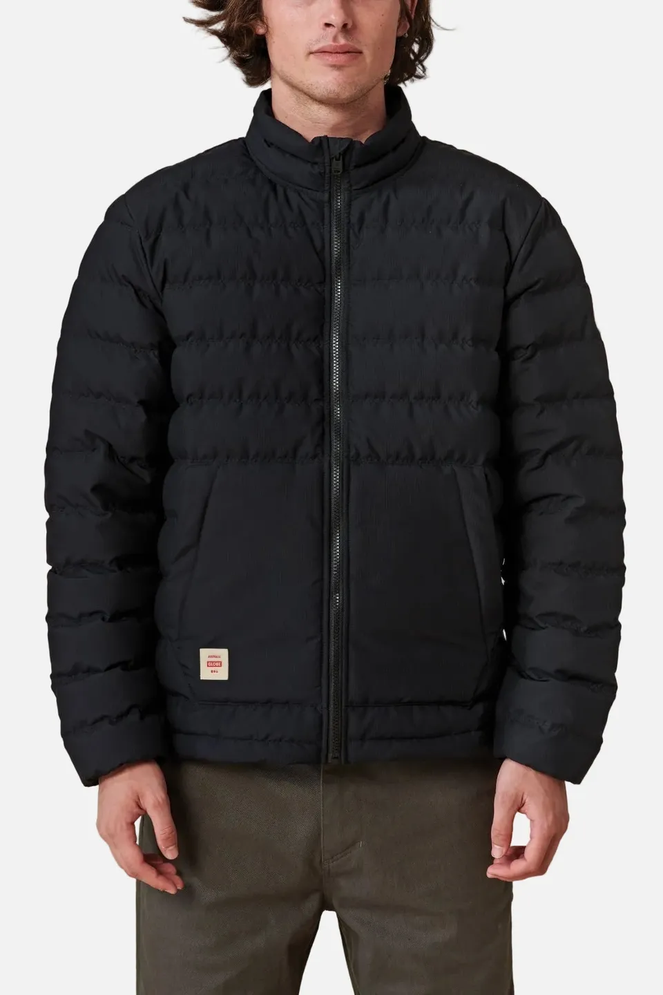 globe-prime-down-jacket-black-pufferjacke-aus-recycling-polyester image 1