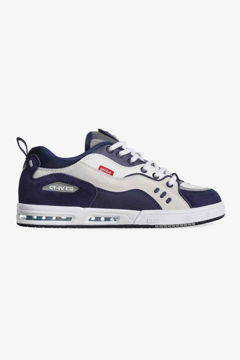 globe-ct-4-white-navy-heritage-skate-schuhe image 1