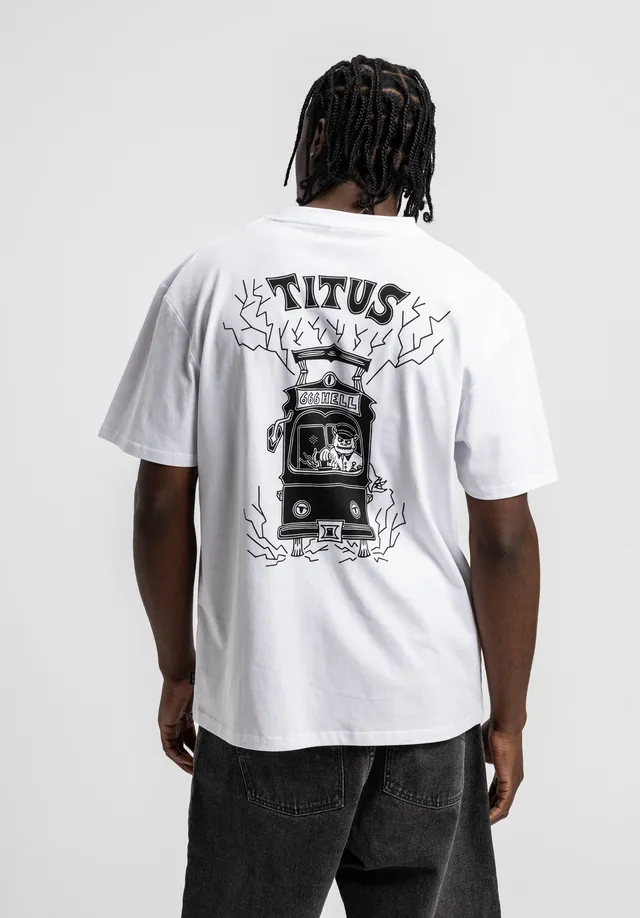 titus-train-to-hell-t-shirt-white-f-r-herren image 1