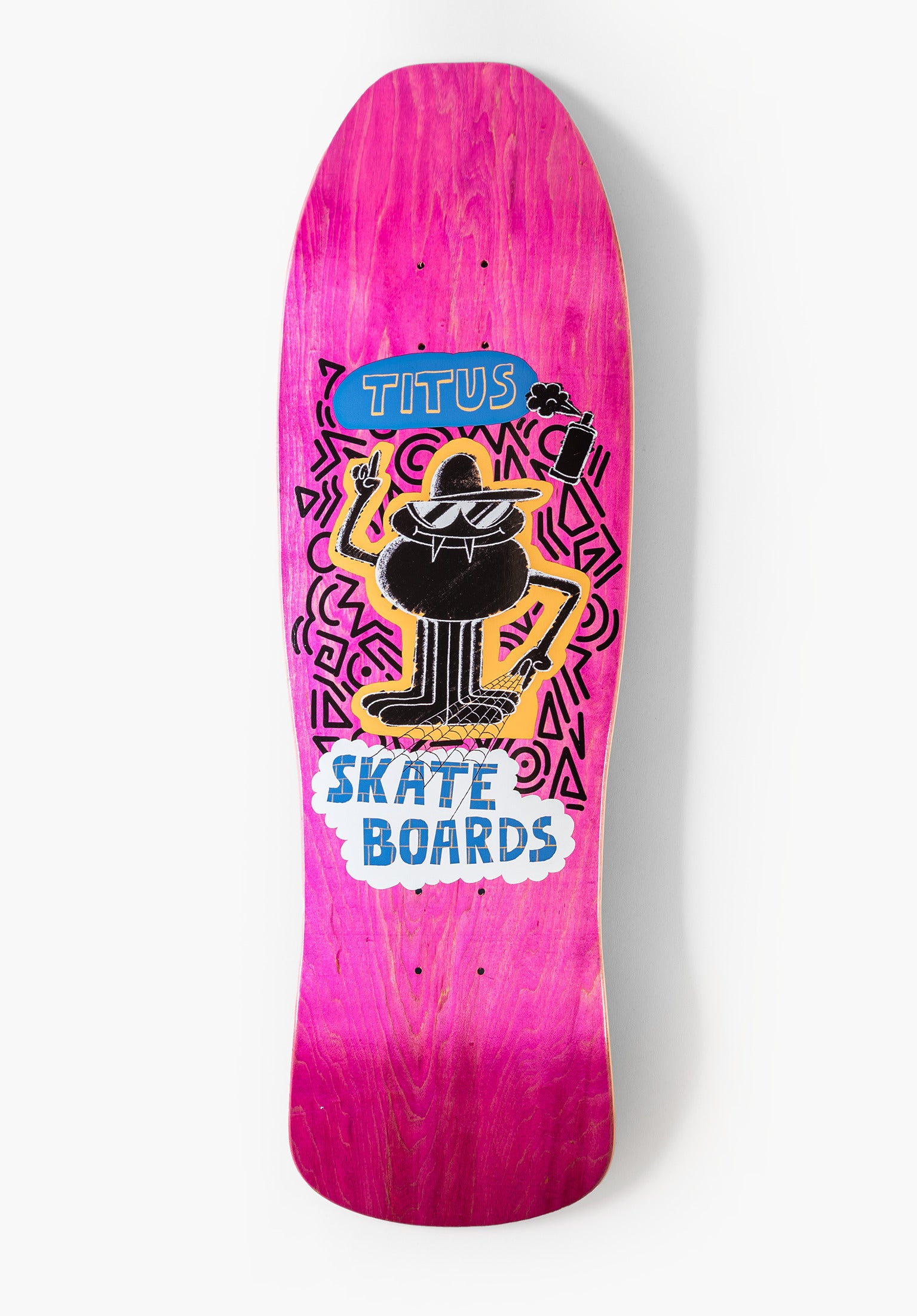 titus-oldschool-spider-shaped-skateboard-deck image 1