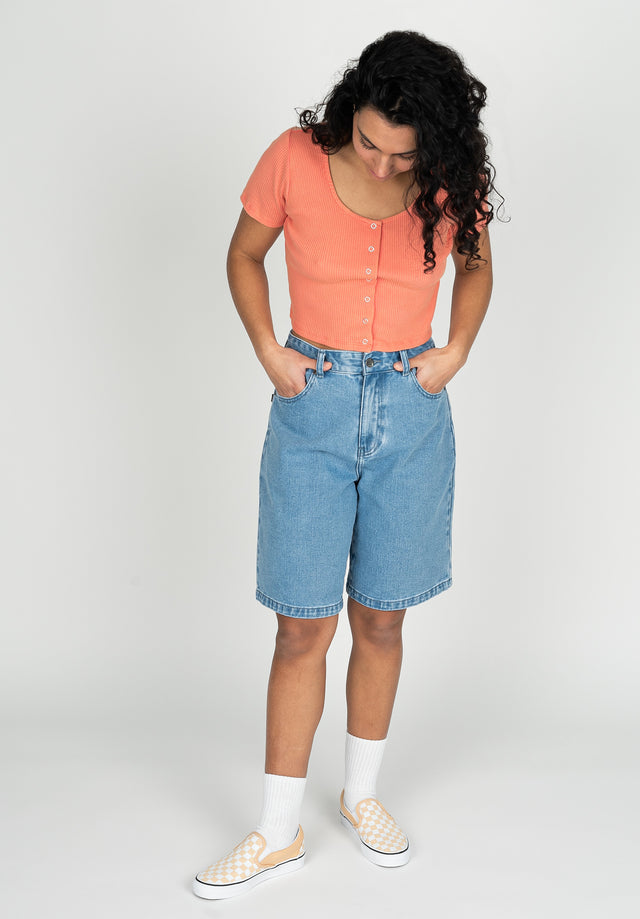 titus-duana-jeans-short-denim-shorts-mit-zip-fly image 6