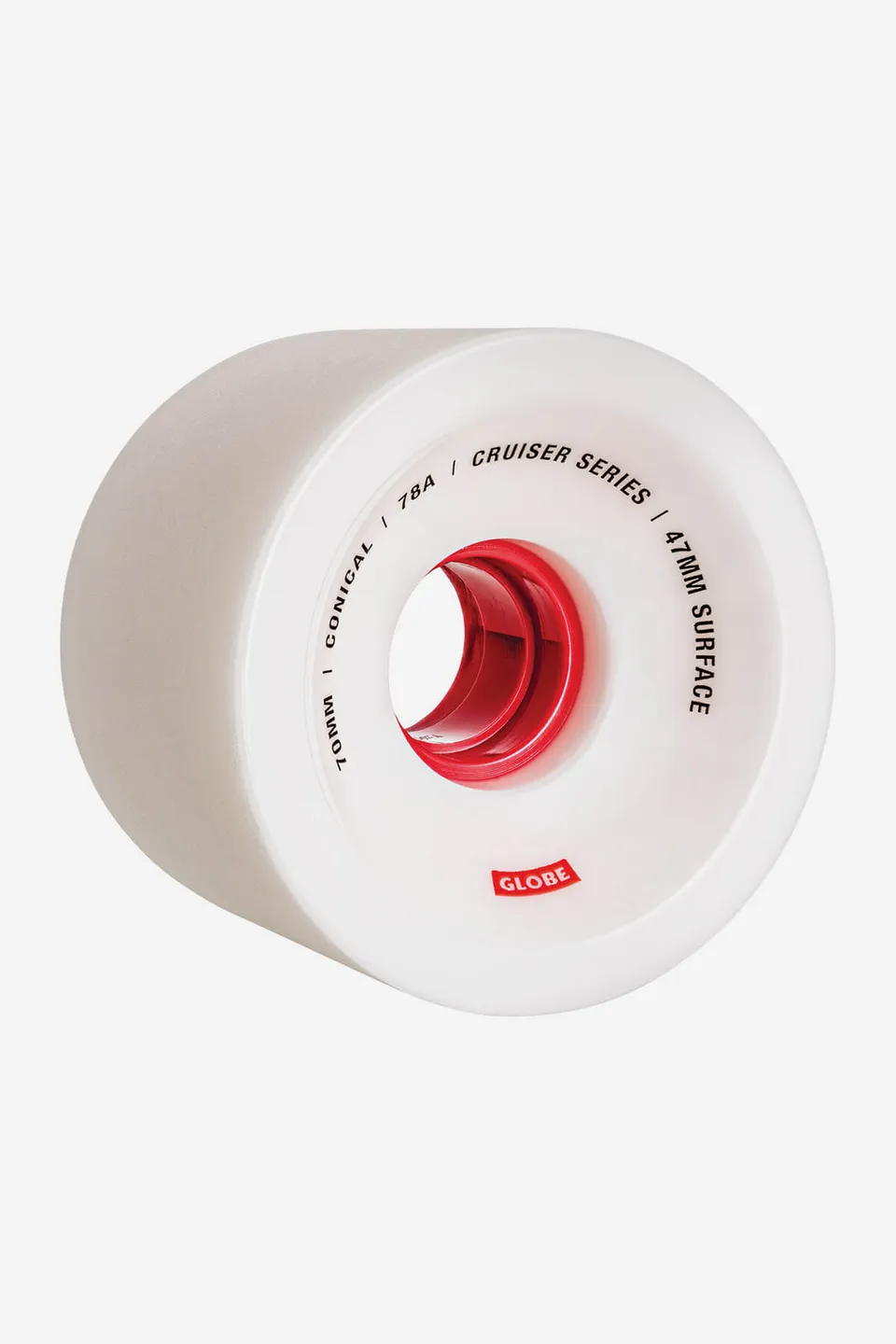 globe-conical-cruiser-rollen-70mm-white-red-78a-4er-pack image 1
