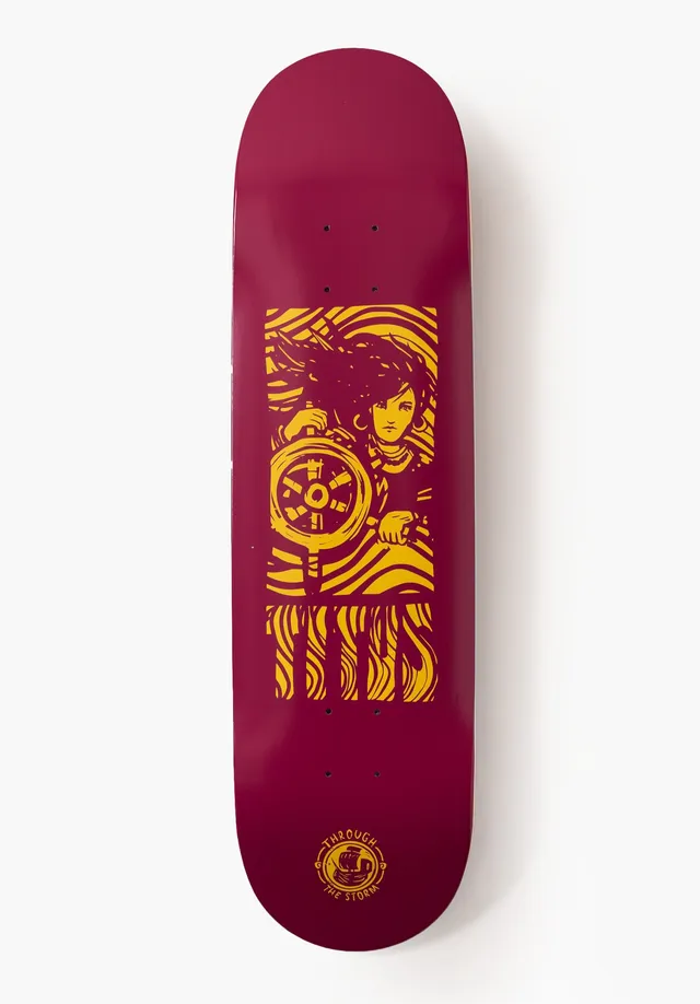 titus-through-the-storm-pirate-skateboard-deck image 1