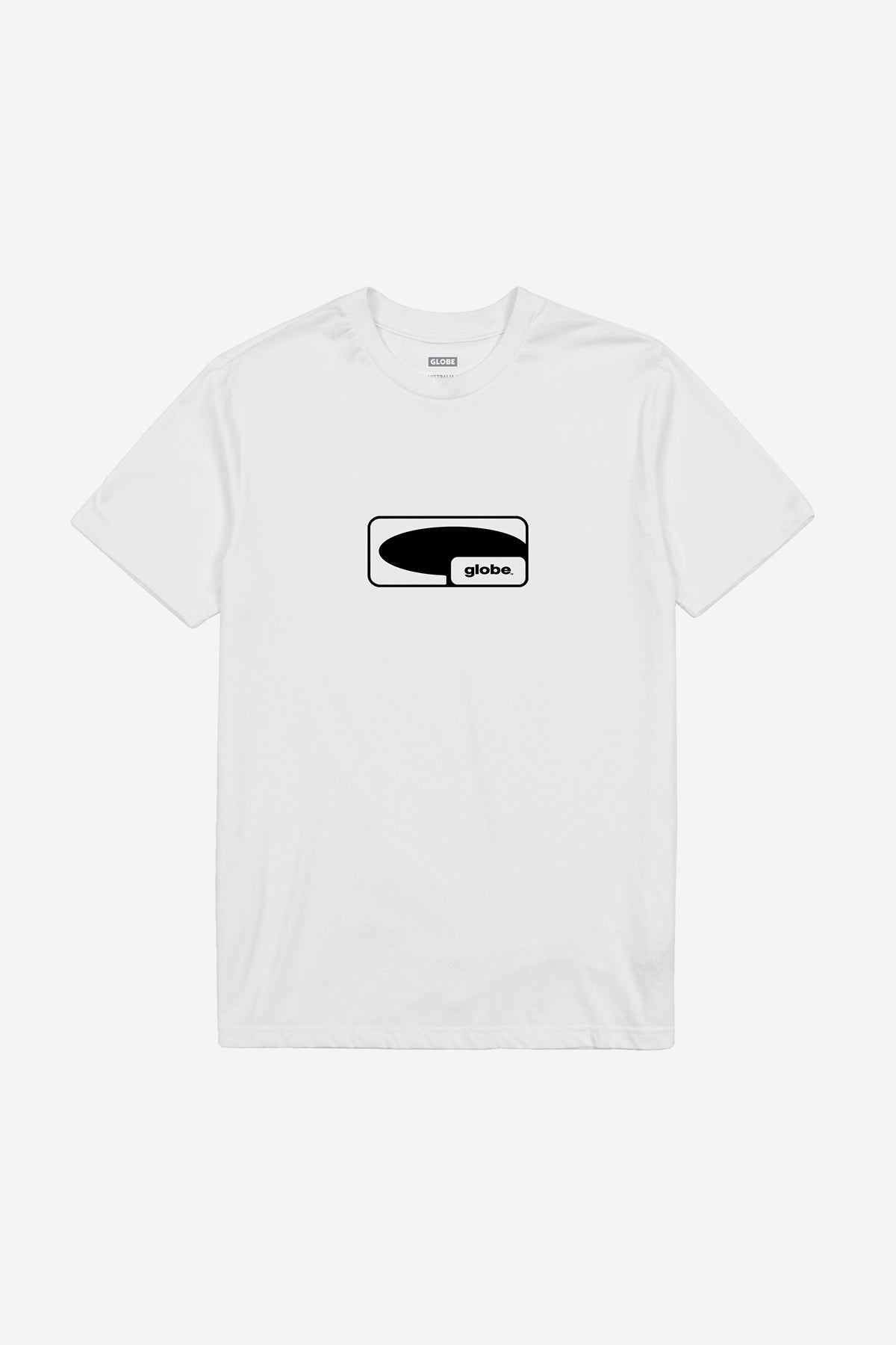 globe-g-icon-tee-white-baumwoll-t-shirt image 1