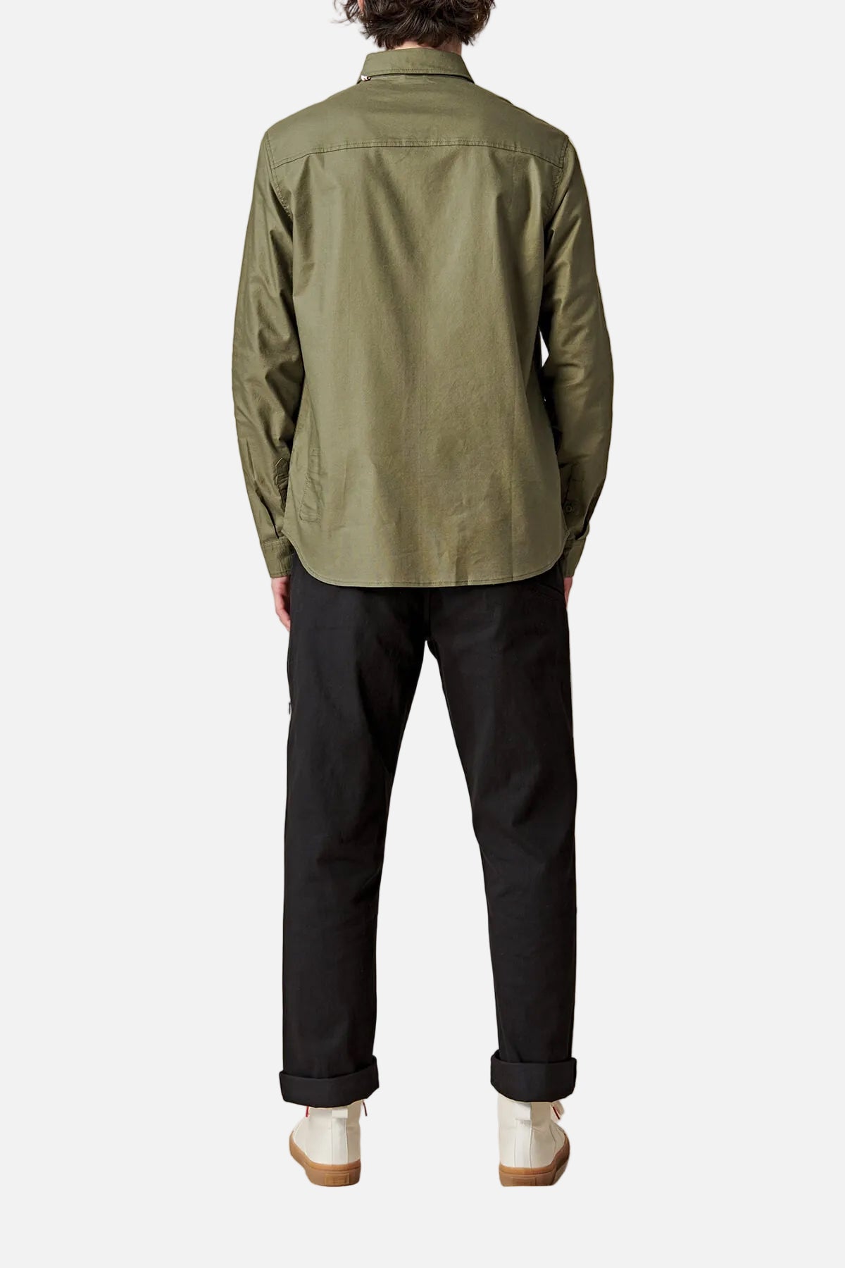 globe-foundation-ls-shirt-olive-langarmhemd image 4