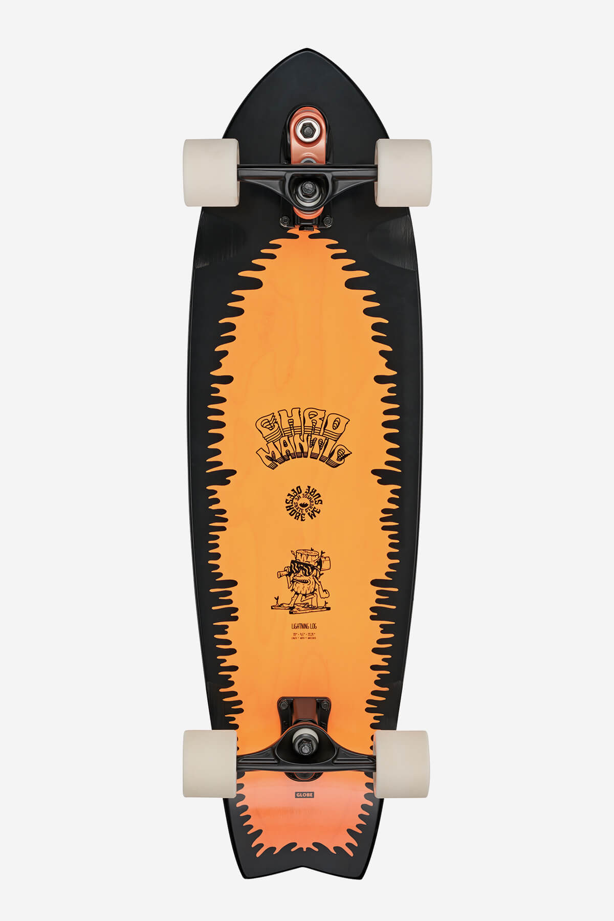 globe-chromantic-surf-skate-komplettboard-lightning-log-33 image 1