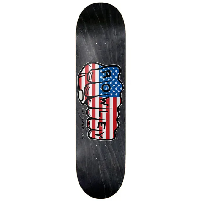 toy-machine-geoff-rowley-old-glory-fist-8-50-skateboard-deck image 1