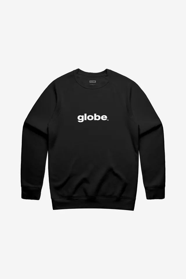 globe-o-g-crew-black-sweatshirt-320-gsm image 1