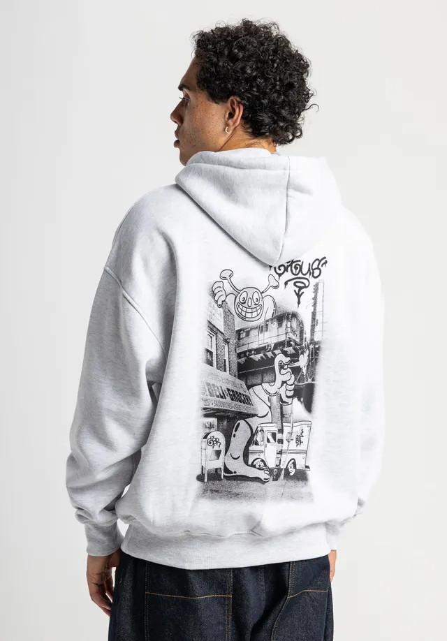 titus-streets-hoodie-oversize-cut-graffiti-comic-print image 1