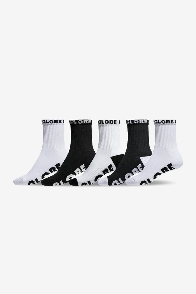 globe-youth-quarter-sock-5-pack-kinder-crew-socken-schwarz-wei image 1