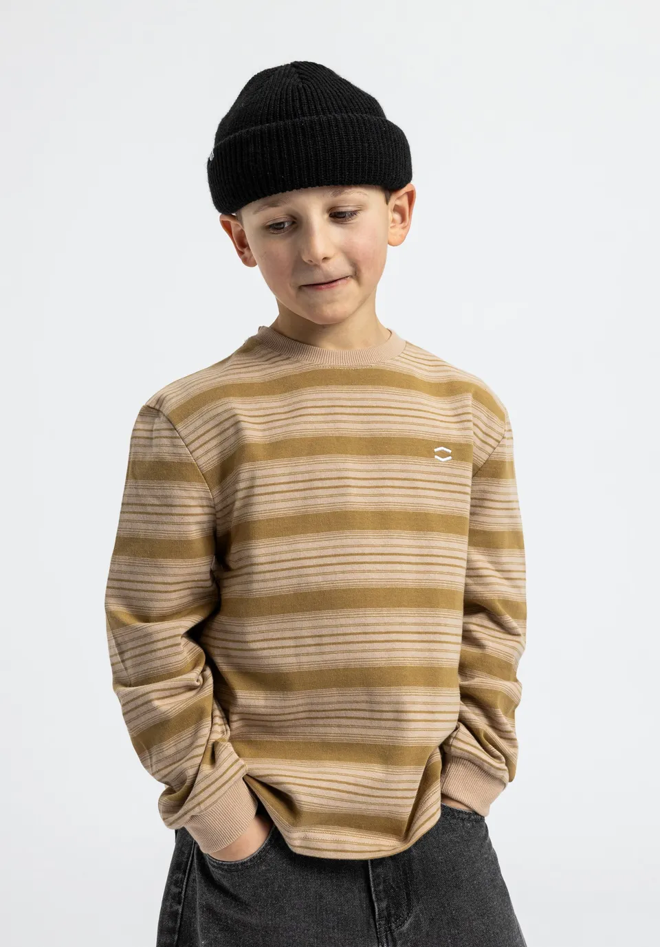 titus-icon-stripes-kids-longsleeve image 1