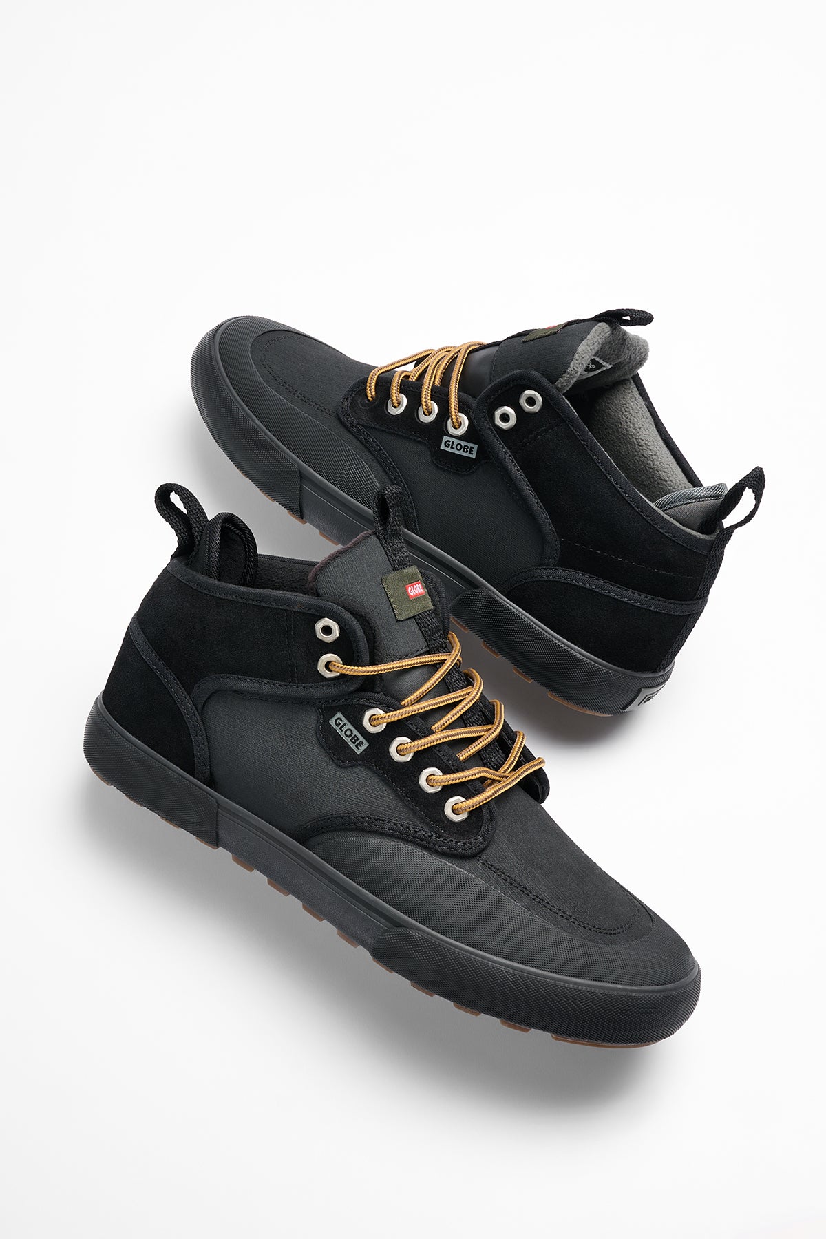 globe-motley-mid-winter-skateschuhe-black-gunmetal-trek image 4