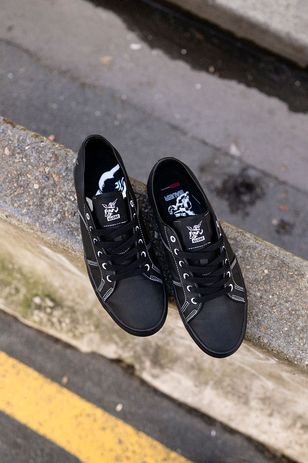 globe-surplus-skateschuhe-black-bauer image 2